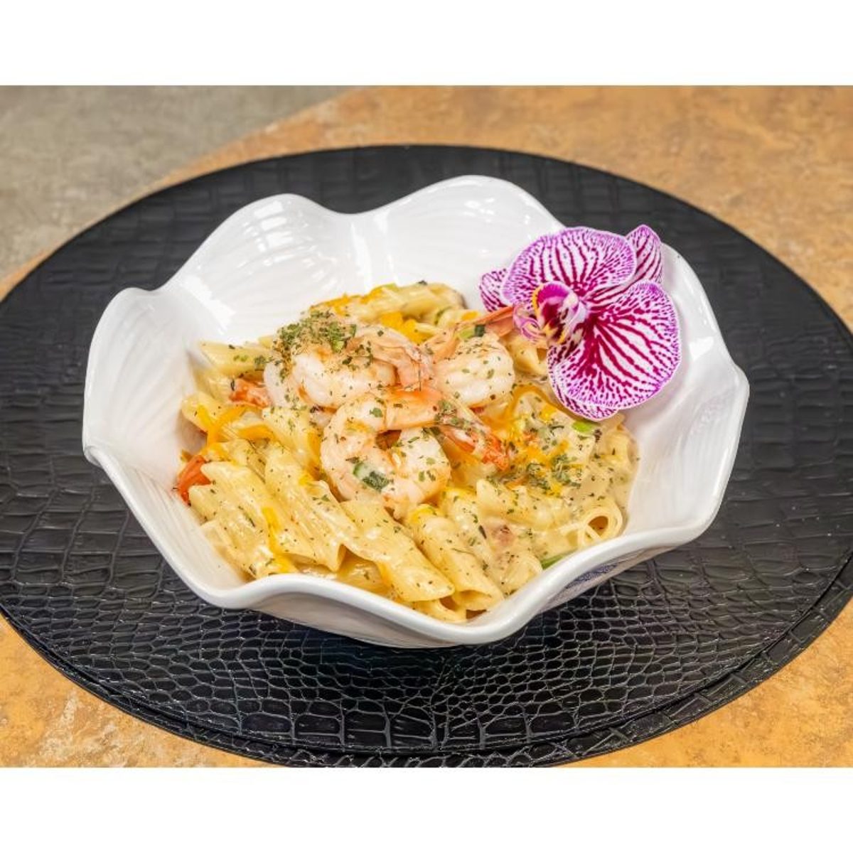 Rasta Pasta with Shrimp