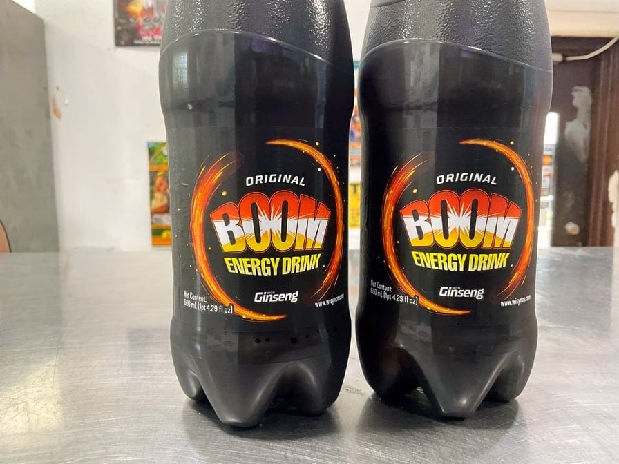 Boom Energy Drink.