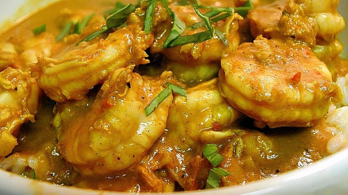 Curried Shrimp.