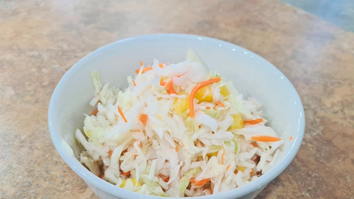 Pineapple Coleslaw- Served Cold.